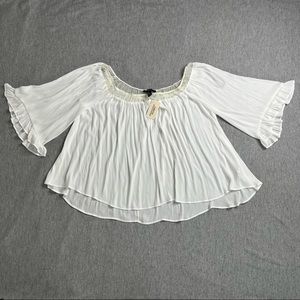 NWT Forever 21 Woven Off-White Top Women’s Size M